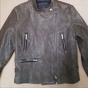 True religion leather jacket